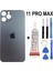 iPhone Uyumlu 11 Pro Max Arka Batarya Pil Kapağı + Yapıştırıcı + Tamir Set - Yeşil 1