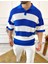 Tişört Örme Triko Tişört Nefes Alabilen Terletmez Oversize Tshirt Polo Yaka Salaş T-Shirt 3