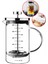 3’ü 1 Arada French Press Demlik Ölçü Kabı 700 ml 3