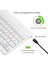 Concord Range Hs 7" Uyumlu Kablosuz Bluetooth Şarj Edilebilir Mini Q Klavye - Beyaz 5