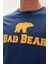 Bad Bear Tee T-Shirt Indigo Mavi Logo Baskılı Erkek Tişört 2