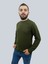 Erkek Ottoman Uzun Kol Haki Sweatshirt 2