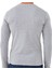 Erkek Uzun Kol Bisiklet Yaka Slimfit Likralı Düz Tişört Gri 2