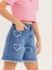 Kız Çocuk Kalp Işlemeli Denim Şort 5