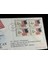 4th July 1960 Fdc Ilk Gün Zarfı 50 Yıldız Amerikan Bayraklı Dörtlü Block Pullu Air Mail Uçak Postası 2