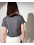 Kadın Paris Baskılı Tshirt Füme 3