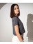 Kadın Paris Baskılı Tshirt Füme 4