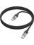 U129 Transparan Type-C To Type-C Data ve Şarj Kablosu 1m 3