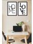 Step&maker Çift Katmanlı (3d) 'home & Love Ikili Set' - Ahşap Çerçeveli Mdf Tablo 1