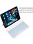 Samsung Galaxy Tab A8 Wifi X200 Uyumlu Kablosuz Bluetooth Şarj Edilebilir Mini Q Klavye - Mavi 2