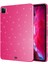 iPad Uyumlu Pro 11 2018 Simli Parlak Görünümlü Htstore Tablet Koton Kılıf-Pembe Koyu 1