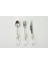 Damla 18 Parça Tatlı Kaşık, Çatal, Bıçak Seti Gümüş 1