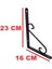 Ferforje Raf Altı Konsol L Demi̇ri̇ Ayağı Si̇yah 16 x 23 cm (2 Adet) + Vi̇daları 1