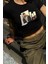 Y2K Sokak Stili Eminem Gta Model Baskılı Kısa Kollu Siyah Crop Body 1