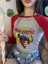 Kırmızı Reglan Kol The Amazing Spiderman Baskı Model Crop Body 1