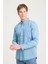 Uzun Kollu Gömlek Mid Blue 5