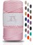 Premium 100 gr Polyester Makrome Ipi Pudra Pembe 2mm - 120 M Supla Ip ve Çanta Ipliği 1