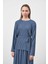 Pliseli Bluz Indigo 3