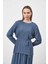 Pliseli Bluz Indigo 4