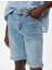Slim Fit Kot Şort Bermuda Cep Detaylı Pamuklu 5