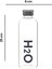 H2O Borosilikat Cam Matara - Gri - 1000 ml 5
