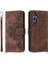 Samsung Galaxy S24 Bileklik Darbeye Dayanıklı Kabartmalı Çoklu Için Flip Case (Yurt Dışından) 1