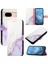 Google Piksel 8A Kickstand Cüzdan Mermer Desen Pu Deri Için Kılıf (Yurt Dışından) 5
