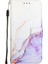 Google Piksel 5 Cüzdan Mermer Desen Kickstand Pu Deri Için Kılıf (Yurt Dışından) 1