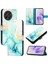 Tecno Spark 20 Pro Artı Kickstand Cüzdan Mermer Desen Pu Deri Için Kılıf (Yurt Dışından) 5