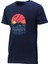 Erkek Bisiklet Yaka Standart Fit Göğüs Baskılı Lacivert T-Shirt 1