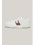 Tommy Hilfiger Erkek Brooklyn Deri Beyaz Logolu Sneaker 1