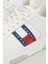 Tommy Hilfiger Erkek Brooklyn Deri Beyaz Logolu Sneaker 5