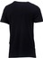 Erkek Bisiklet Yaka Standart Fit Göğüs Baskılı Siyah T-Shirt 4