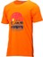 Erkek Bisiklet Yaka Standart Fit Göğüs Baskılı Turuncu T-Shirt 1