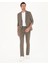 Erkek Kahverengi Slim Fit Yün Karışımlı Takım Elbise 50284890-VR029 3