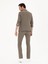 Erkek Kahverengi Slim Fit Yün Karışımlı Takım Elbise 50284890-VR029 5
