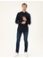 Erkek Lacivert Slim Fit Gömlek 50286260-VR033 4