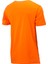 Erkek Bisiklet Yaka Standart Fit Göğüs Baskılı Turuncu T-Shirt 4