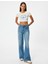 Crop Tişört Yaz Temalı Baskılı Biyeli Bisiklet Yaka Kısa Kollu Slim Fit 1