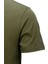 Erkek Bisiklet Yaka Standart Fit Göğüs Baskılı Haki T-Shirt 3