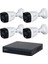 4 Kameralı Renkli Gece Görüşlü Full Hd Güvenlik Kamera Seti 2