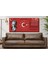 Atatürk Gençliğe Hitabe Yatay Ortadan Saatli Vatan Temalı Cam Tablo 011 YSOV011 2