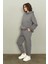Kadın Oversize Eşofman Takımı Gri 3