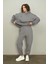 Kadın Oversize Eşofman Takımı Gri 5