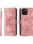 Iphone 15 Için Flip Case Darbeye Bileklik Kabartmalı Çoklu Kredi (Yurt Dışından) 1