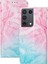 Samsung Galaxy S21 Ultra Kart Yuvaları Için Flip Case Tutucu Mermer Desen Pu (Yurt Dışından) 5