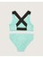 Yazı Baskılı Kız Çocuk Bikini Takım Db200773bt 2