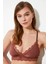 KAHVERENGİ DEKOLTESİ DANTEL DETAYLI MİCRO BRALET DS200475BR 1