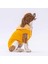 Sarı Gingham Kapşonlu Kedi Köpek Tişörtü 3
