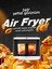 Sağlıklı Cam Hazne, Dokunmatik Kontrollü, Çift Kulp, Kolay Temizlenen Airfryer & Fritöz 1200W 3
